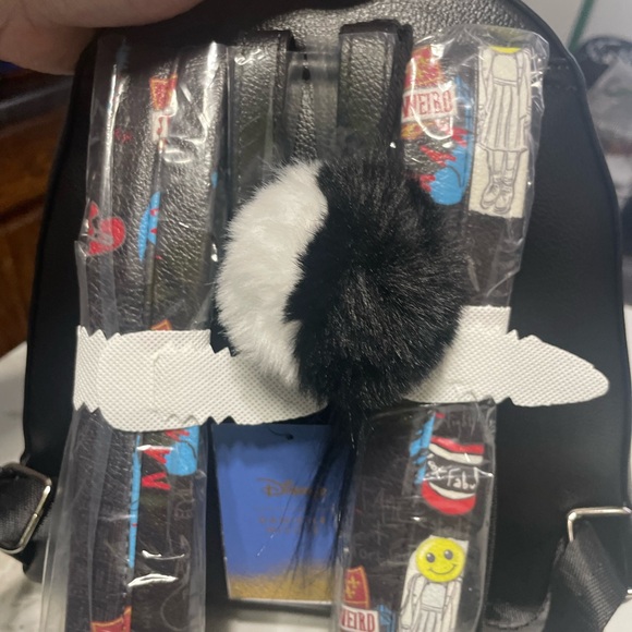 Danielle Nicole Disney Cruella Mini Backpack NWT | Black White Red Villain Bag main image 4